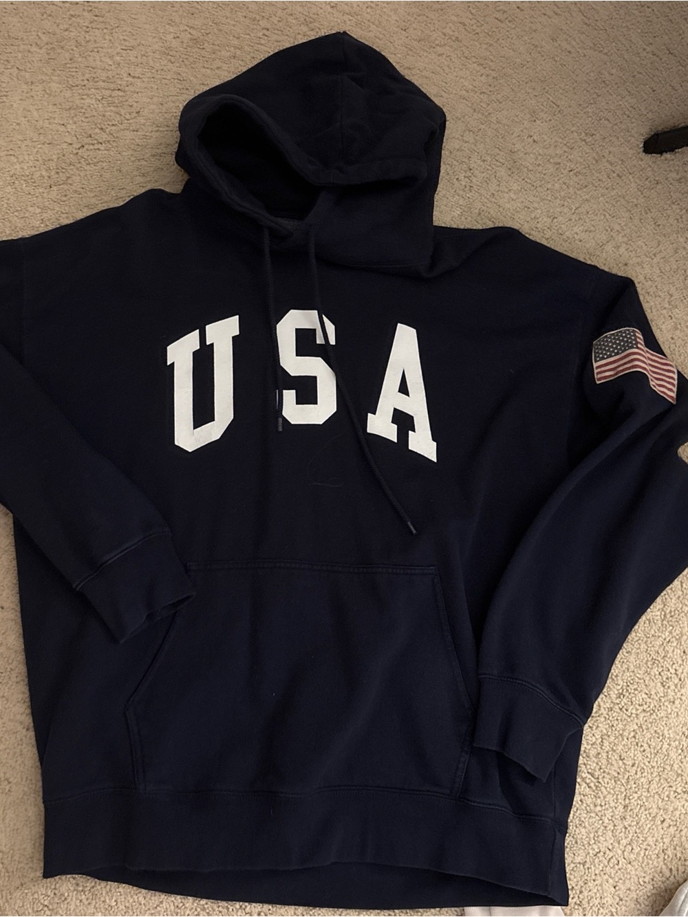 Brandy Melville Navy USA Graphic Hoodie